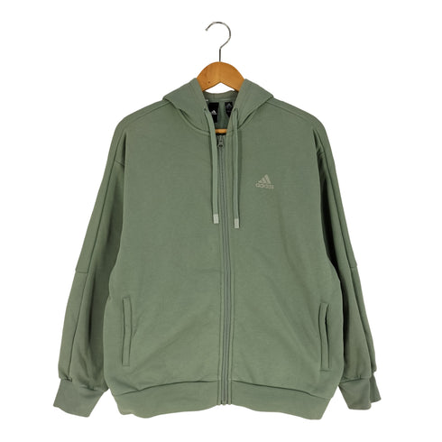 アディダス adidas ワーディング ルーズフィット フリース フルジップパーカー レディース JPN:M